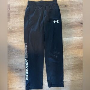 Under Armour Kids Black Joggers with Logo